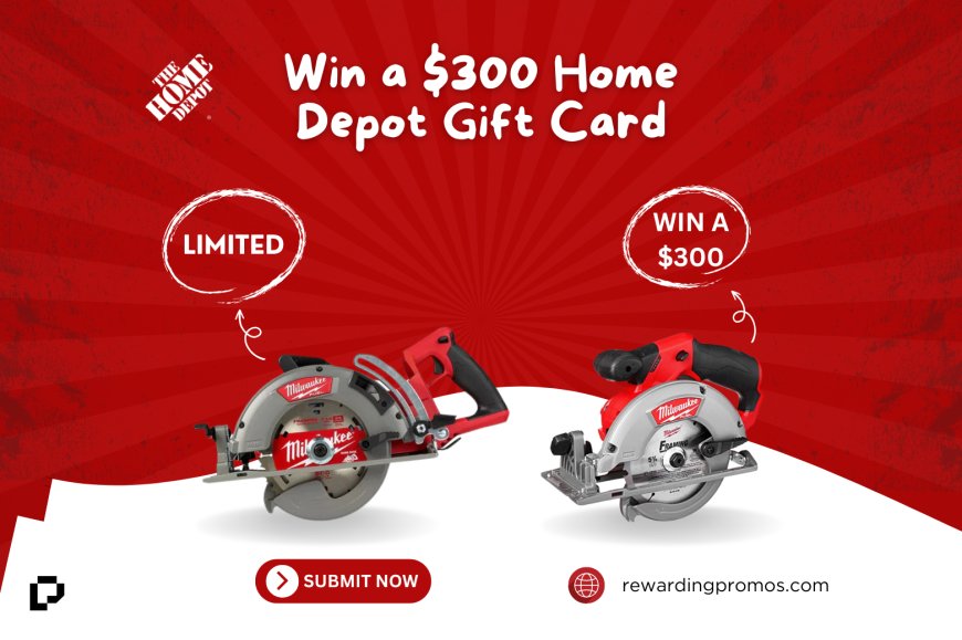 Win a $300 Home Depot Gift Card with PrizeGrab!